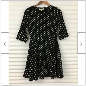 Yumi Dress Black White Polka Dot